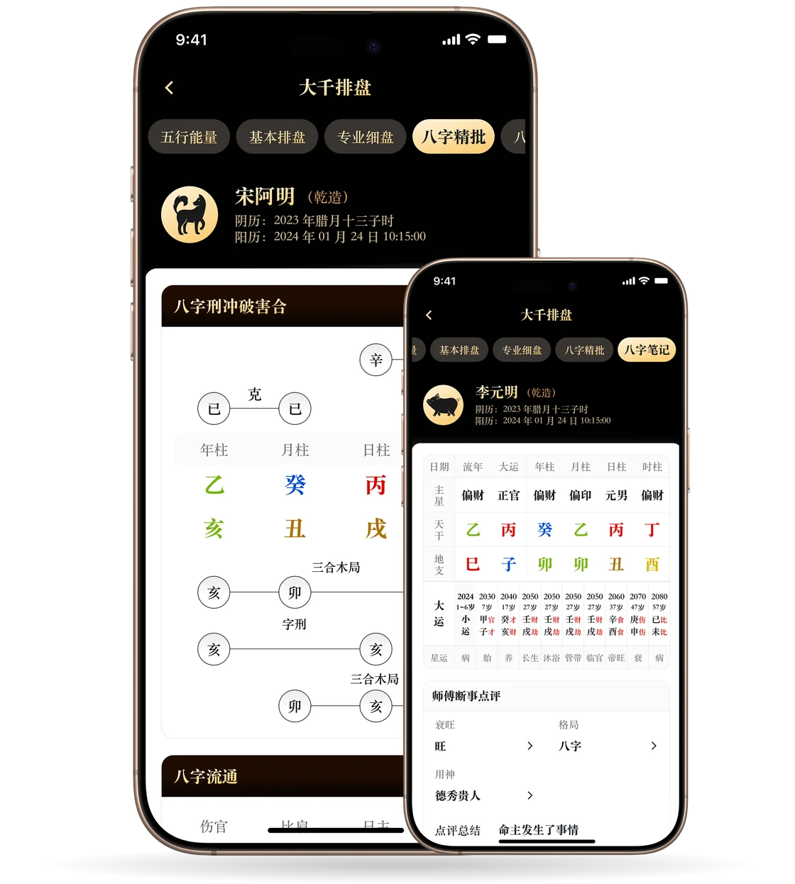 八字旺衰格局与专业细盘界面